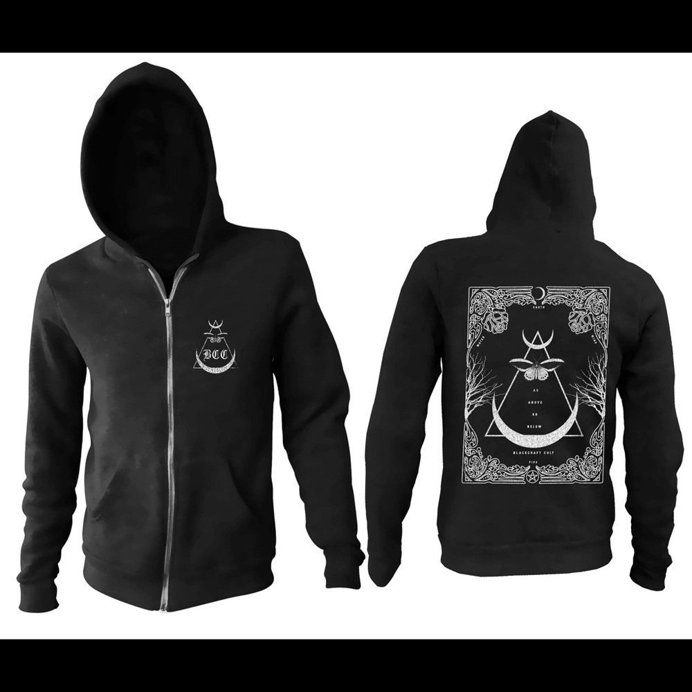 Black Graphic Hoodie